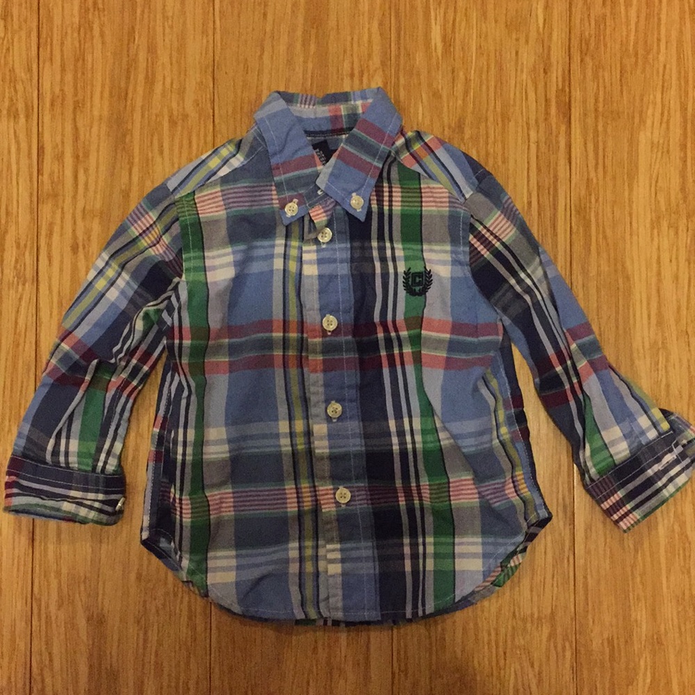 Boys Chaps plaid shirt
